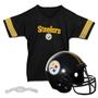 Imagem de Franklin Sports NFL Pittsburgh Steelers Kids Football Helmet and Jersey Set - Youth Football Uniform Costume - Capacete, Jersey, Chinstrap - Youth M