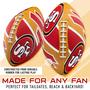 Imagem de Franklin Sports NFL San Francisco 49ers Football - Futebol Juvenil - Mini 8.5" Rubber Football - Perfeito para Crianças - Logotipos e Cores da Equipe!