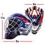 Imagem de Franklin Sports Washington Capitals NHL Hockey Goalie Face