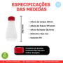 Imagem de Frasco 200ml Para Sobremesas e Sorvetes - Kit Coberturas 5un