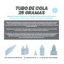 Imagem de Frasco 25G Para Cola Liquida Escolar Artesanato C Tampa 100U