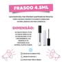 Imagem de Frasco 4,5Ml Para Batom Liquido Gloss Labial 05 Un Preto.