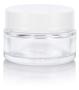 Imagem de Frasco de Vidro JUVITUS 15ml (0,50 oz) com Tampa Branca - Pacote com 24