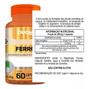 Imagem de Frasco Ferro FE 60 Capsulas/Comprimidos Duom Suplemento Alimentar 100% Natural Complex Vit