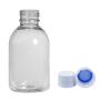 Imagem de Frasco Pet 100ml Plástico Cristal com Tampa Lembrancinha Álcool Gel Shampoo Creme Perfume 5 un.