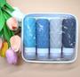 Imagem de Frasco Pote Silicone Kit C/4 100 Ml Azul Creme Shampoo Viajem Necessaire