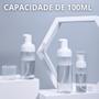 Imagem de Frasco Pump Espumador 100mL Dispenser Espuma Skin Care Beleza Sabonete Líquido Cílios Sobrancelha