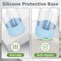 Imagem de Frascos de Spray de Vidro Rionisor (500ml) - Kit com 3 Unidades - Com Capa de Silicone