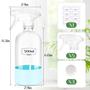 Imagem de Frascos de Spray de Vidro ZENOWICK 480ml (Kit com 3) com Capa de Silicone