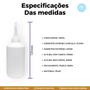 Imagem de Frascos Para Tinta Com 100ml e Bico Aplicador Com Tampa 50u