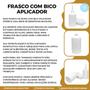 Imagem de Frascos Para Tinta Com 100ml e Bico Aplicador Com Tampa 50u