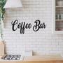 Imagem de Frase Coffee Bar Mod 3 Letras Palavras Mdf Aplique De Parede Decorativo de Cozinha Preto