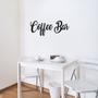 Imagem de Frase Coffee Bar Mod 3 Letras Palavras Mdf Aplique De Parede Decorativo de Cozinha Preto