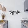 Imagem de Frase Coffee Bar Mod 3 Letras Palavras Mdf Aplique De Parede Decorativo de Cozinha Preto