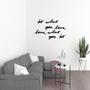 Imagem de Frase de Parede Do What You Love Letras Palavras Em Mdf Preto Fosco Decorativo Faça o que você ama