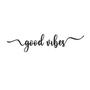 Imagem de Frase De Parede Good Vibes Lettering Decorativo Mdf Palavras Preto Casa Sala Quarto