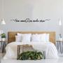 Imagem de Frase de Parede Personalizada Sem amor  eu nada seria Cabeceira de Cama MDF Decorativo Preto Casa Sala Quarto Letterin