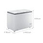 Imagem de Freezer e Refrigerador Consul CHB42 Horizontal Com 414 Litros e 2 Portas Branco