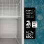 Imagem de Freezer Expositor Horizontal EOS 120 Litros Eco Gelo com Tampa de Vidro EEH120XX 220V