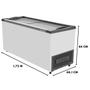 Imagem de Freezer Horizontal Tampa De Vidro Refrigerador De 505 Litros NF55 - Metalfrio