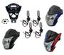 Imagem de Frente Farol Completa + Aranha + Jogo 4 Pisca Led Modelo Cb 250f Para Cg Fan 160 Ano 2022 Até 2023