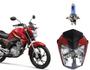 Imagem de Frente Farol Vermelho Cg Titan 160 + Lâmpada Scud H4 Azul 2017 Até 2021