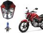 Imagem de Frente Farol Vermelho Cg Titan 160 + Lâmpada Scud H4 Azul 2017 Até 2021