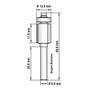 Imagem de Fresa Reta 13mm com Rolamento para Tupia Manual 6mm Vonder