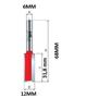 Imagem de Fresa Reta Paralela Ø 12,0 x 31,8 mm Topo Cortante Haste 06 mm 04-13706 - Freud