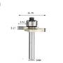 Imagem de Fresa T Serrinha Debrum Com Rolamento 6mm X 1/8 ( Perfil T)