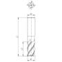 Imagem de Fresa topo semelhante d844n - p 12,7 - 1/2" - induline