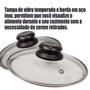 Imagem de Frigideira 24cm Com Tampa De Vidro Alumi-Aço linha PREMIUM J4TECH Alumínio Antiaderente Ultra Resistente Verde Esmeralda 