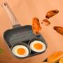 Imagem de Frigideira Antiaderente Não Gruda Chapa para Hamburguer Ovos e Carne