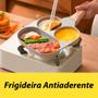 Imagem de Frigideira Antiaderente Ovo 3 Em 1 Divisorias Cor: Bege