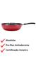 Imagem de Frigideira Antiaderente Wok 24cm Brinox 2,3 Litros Vermelho