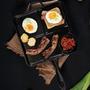 Imagem de Frigideira Breakfast Café da Manhã Ovo e Bacon 3 Divisórias de Ferro Fundido