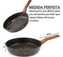 Imagem de Frigideira Ceramica Antiaderente Fogão Cooktop Indução/Gás 24 Cm