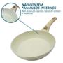 Imagem de Frigideira Creme Antiaderente Ceramic Indução Fundo Triplo 20cm