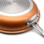 Imagem de Frigideira de cobre antiaderente com revestimento cerâmico  panela forno ,indução,Gás qualidade