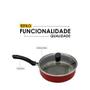 Imagem de Frigideira Enjoy Reta 24 cm com Tampa de Vidro - Cabo anatômico baquelite.