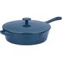 Imagem de Frigideira Ferro Fundido Cuisinart Chef'S Classic Esmaltada Azul 4 Litros Com Tampa Ci45-30Bg