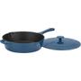 Imagem de Frigideira Ferro Fundido Cuisinart Chef'S Classic Esmaltada Azul 4 Litros Com Tampa Ci45-30Bg