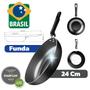 Imagem de Frigideira Funda 24 cm 2,2 L C/ Revestimento Max -  Cinza