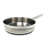 Imagem de Frigideira Funda Aço Inoxidável Grande Panelas Cozinha Base Solar Todos os Tipos de Fogões a Gás Cooktop Indução
