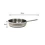 Imagem de Frigideira Funda Aço Inoxidável Grande Panelas Cozinha Base Solar Todos os Tipos de Fogões a Gás Cooktop Indução