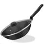 Imagem de Frigideira Funda Antiaderente Tramontina 24Cm Com Tampa wok com tampa