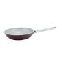 Imagem de Frigideira Giulia em Alumínio/Aço Inox com Revestimento Antiaderente Cerâmico Bordô e Fundo de Indução 1,65L 24cm - Fracalanza