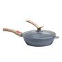 Frigideira Indução Forno e Fogão Antiaderente Revestimento Mármore Cerâmico 28cm Cinza - MGC Imagem de Frigideira Indução Forno e Fogão Antiaderente Revestimento Mármore Cerâmico 28cm Cinza