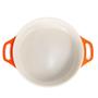 Imagem de Frigideira Laranja c/ Tampa 24cm em Alumínio com Revestimento Cerâmico e Pegadores de Silicone - Le Cook