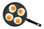 Imagem de Frigideira Para 4 Ovos Antiaderente Multiflon Linha Gourmet